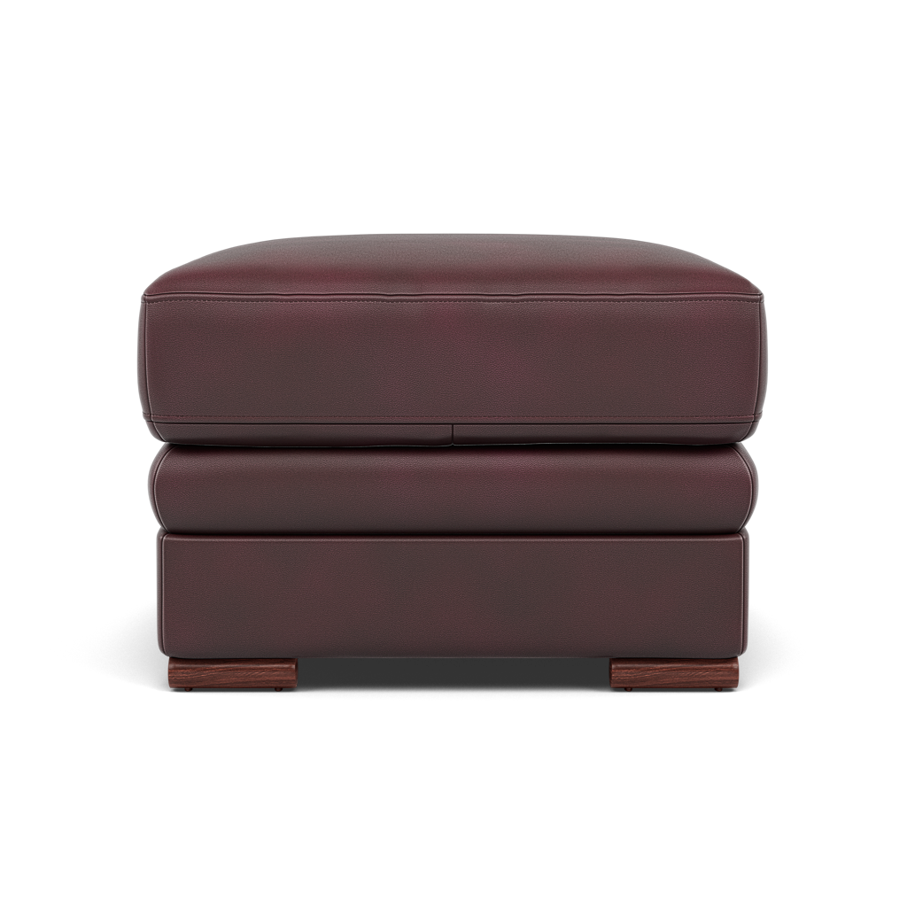 Gino Footstool - Footstool Cat 60 Sterling Home 14 Cat-60/15 Montana Ruby Wooden Feet