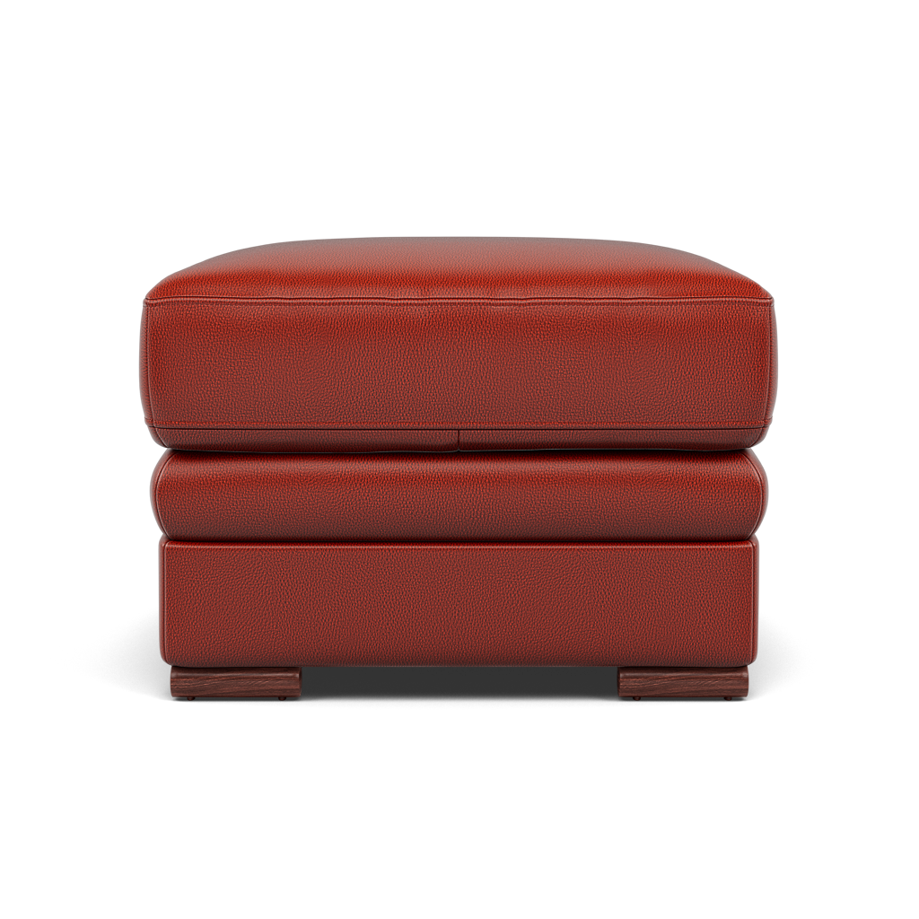 Gino Footstool - Footstool Cat 60 Sterling Home 12 Cat-60/11 Montana Flame Wooden Feet