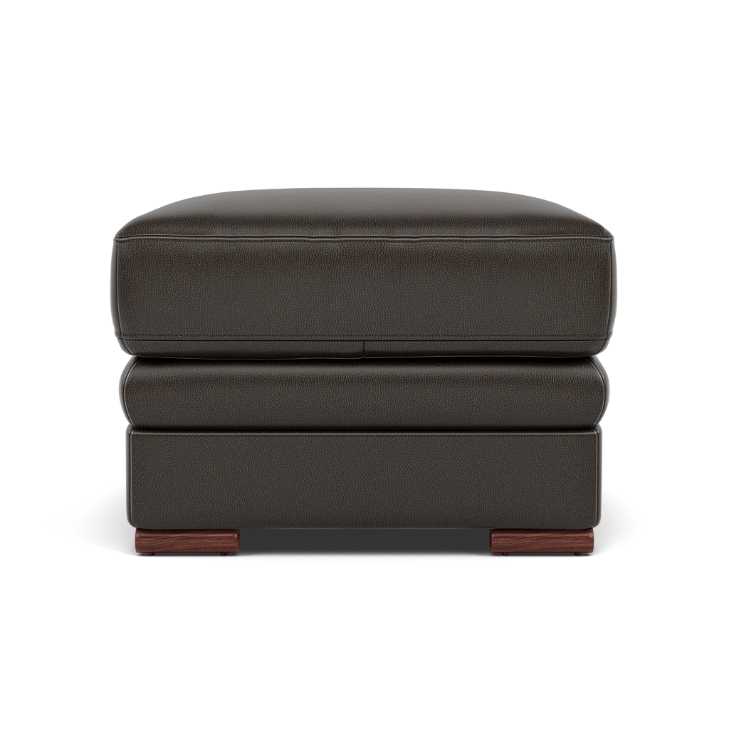 Gino Footstool - Footstool Cat 60 Sterling Home 20 Cat-60/21 Montana Storm Wooden Feet