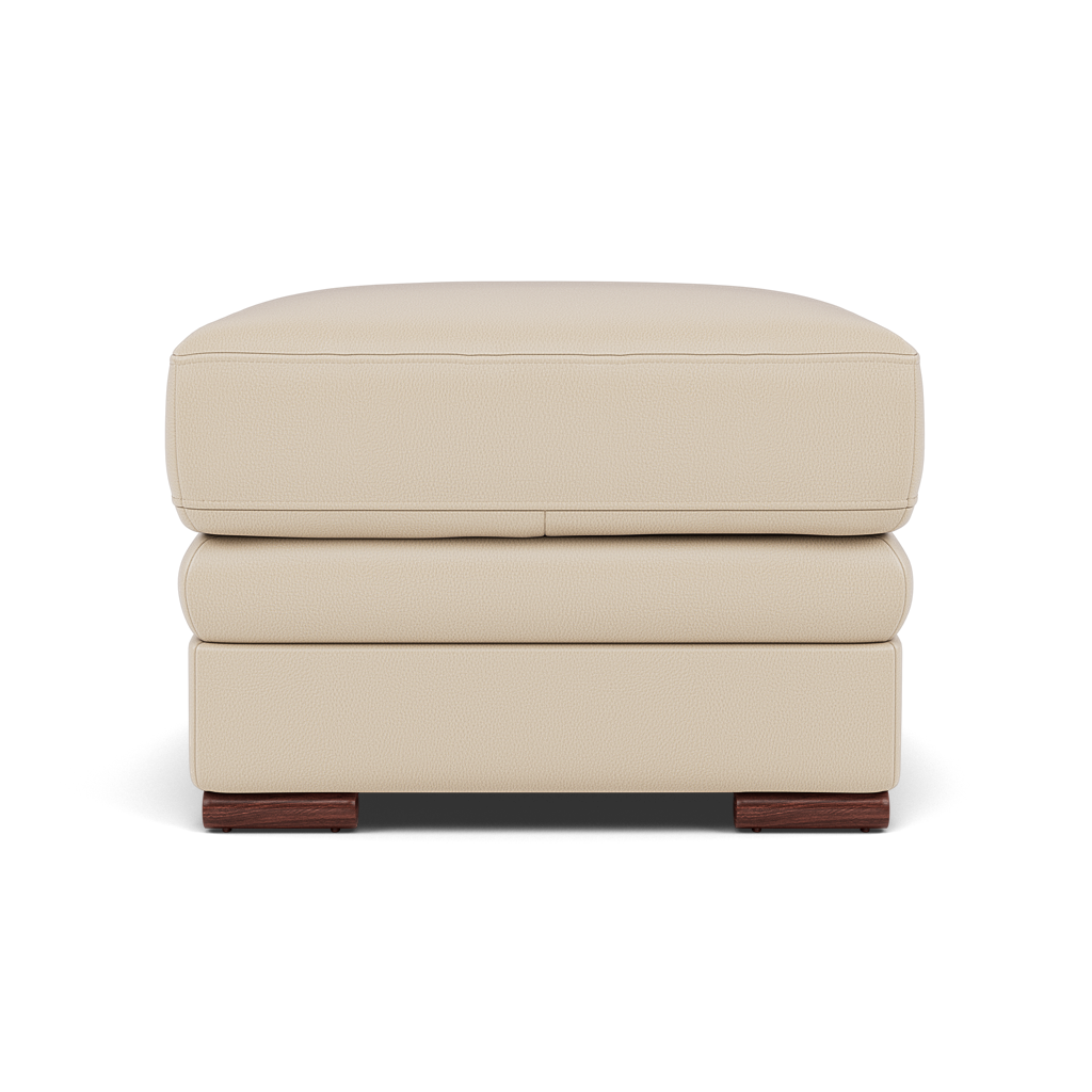 Gino Footstool - Footstool Cat 60 Sterling Home 6 Cat-60/05 Montana Bone China Wooden Feet