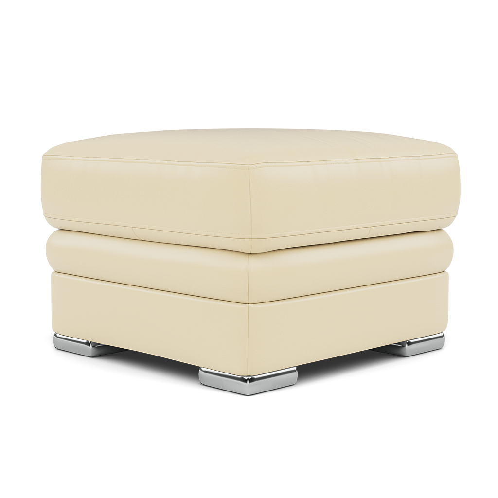 Gino Footstool - Footstool Cat 60 — Cat-60/02 Montana Cool Cream / Metal Feet, gallery image 3