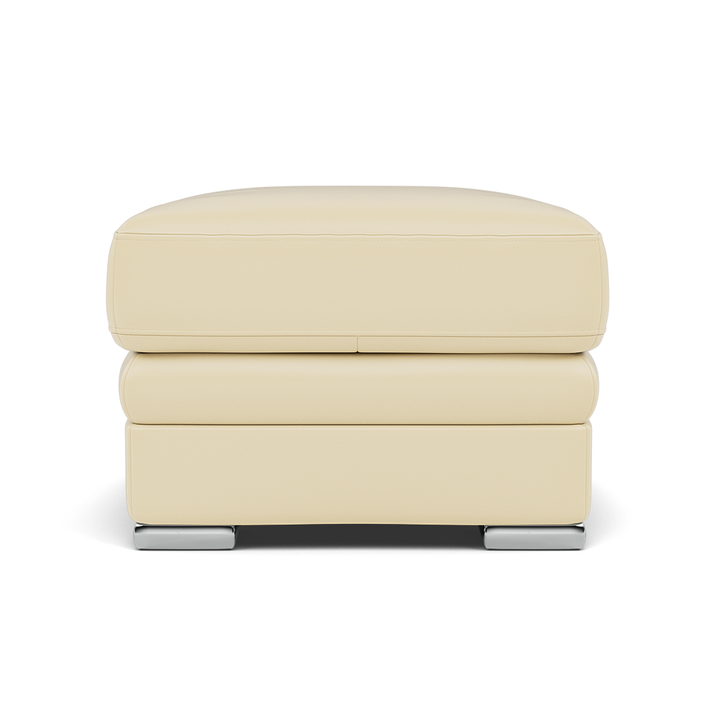 Gino Footstool - Footstool Cat 60 — Cat-60/02 Montana Cool Cream / Metal Feet, gallery image 2