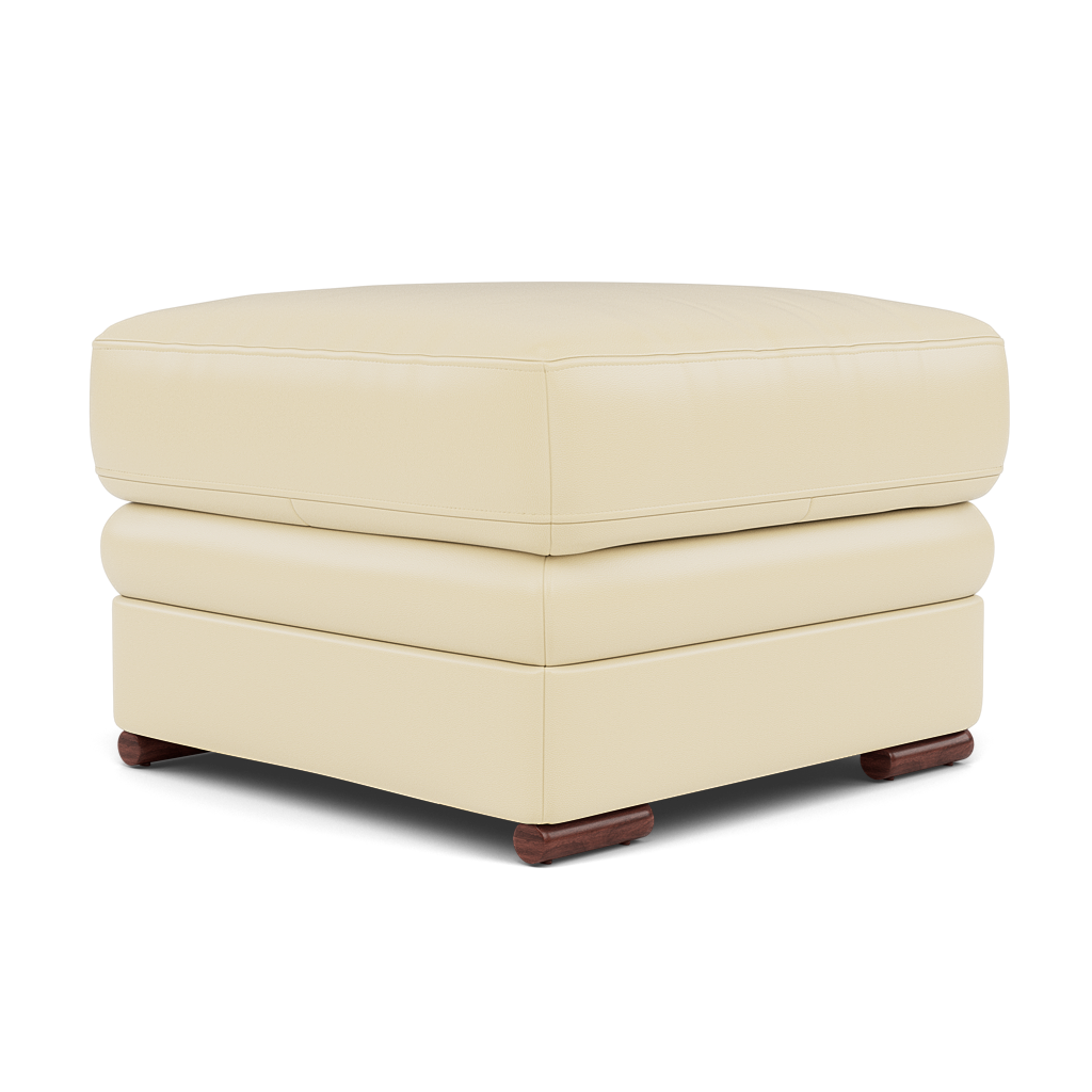 Gino Footstool - Footstool Cat 60 — Cat-60/02 Montana Cool Cream / Wooden Feet, gallery image 3