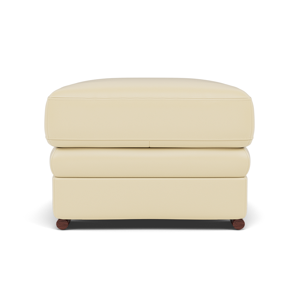 Gino Footstool - Footstool Cat 60 — Cat-60/02 Montana Cool Cream / Wooden Feet, gallery image 2