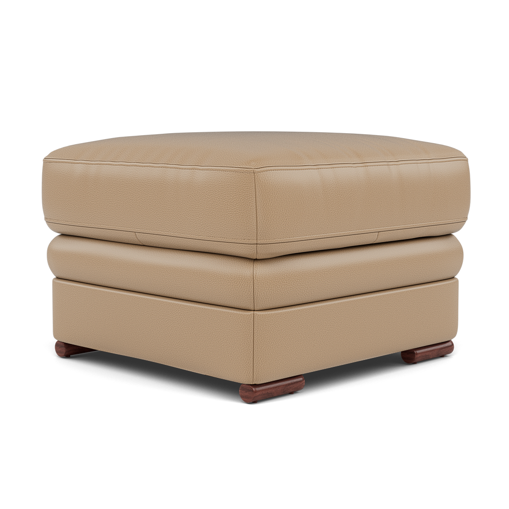 Gino Footstool - Footstool Cat 60 — Cat-60/06 Montana Barley / Wooden Feet, gallery image 3