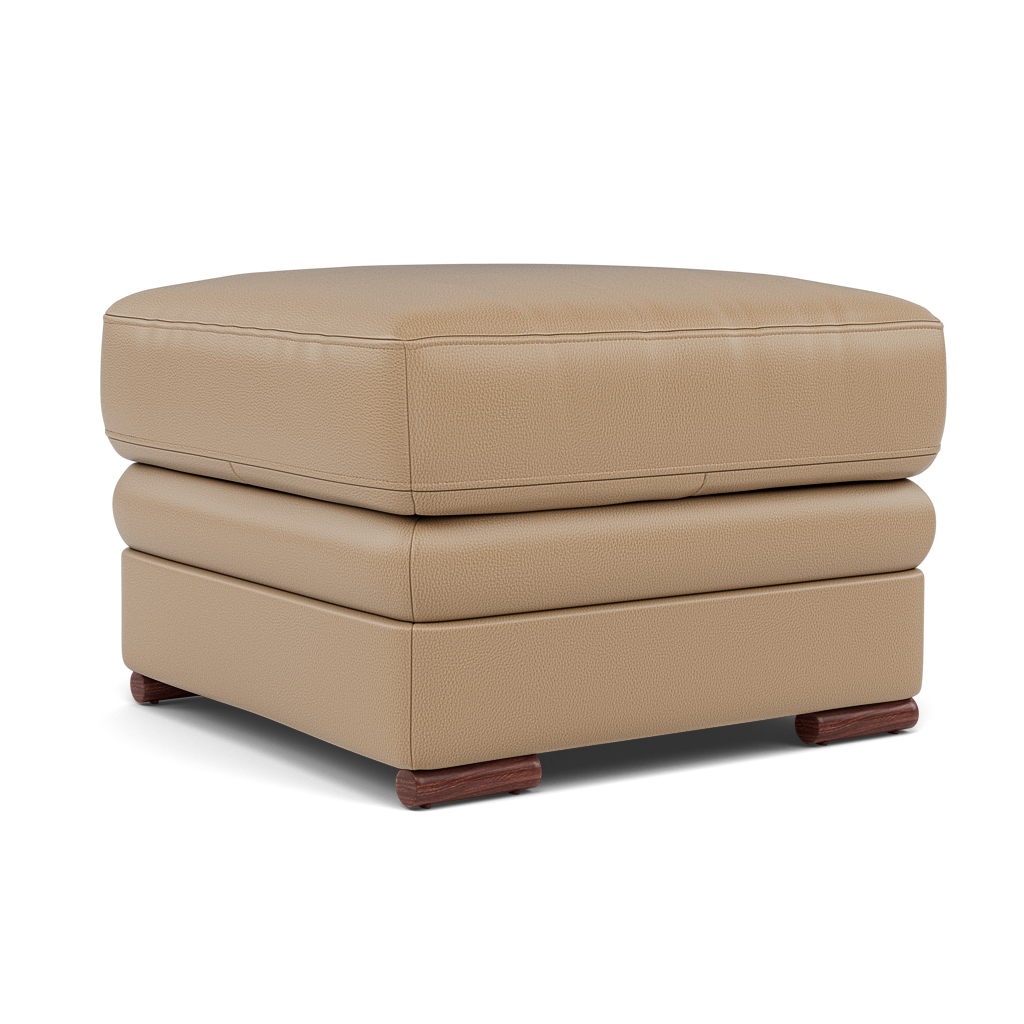 Gino Footstool - Footstool Cat 60 — Cat-60/06 Montana Barley / Wooden Feet, gallery image 1