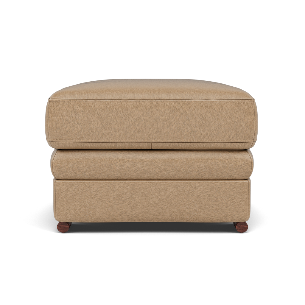 Gino Footstool - Footstool Cat 60 — Cat-60/06 Montana Barley / Wooden Feet, gallery image 2