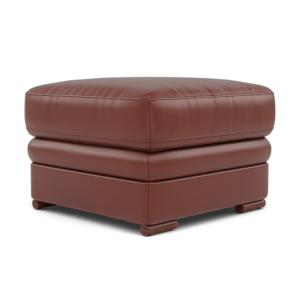 Gino Footstool - Footstool Cat 60 — Cat-60/07 Montana Butterscotch / Wooden Feet, gallery image 3