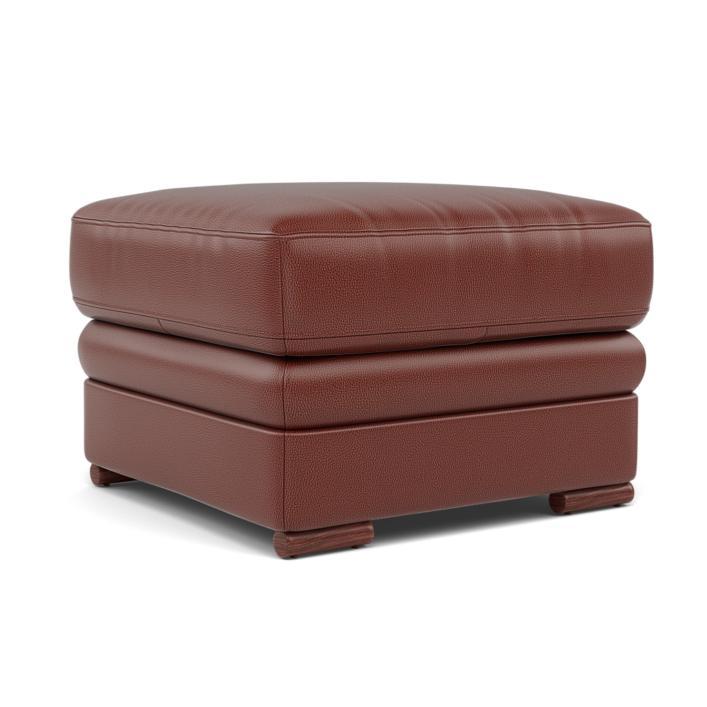 Gino Footstool - Footstool Cat 60 — Cat-60/07 Montana Butterscotch / Wooden Feet, gallery image 1