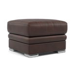 Gino Footstool - Footstool Cat 60 — Cat-60/08 Montana Chocolate / Metal Feet, gallery image 1