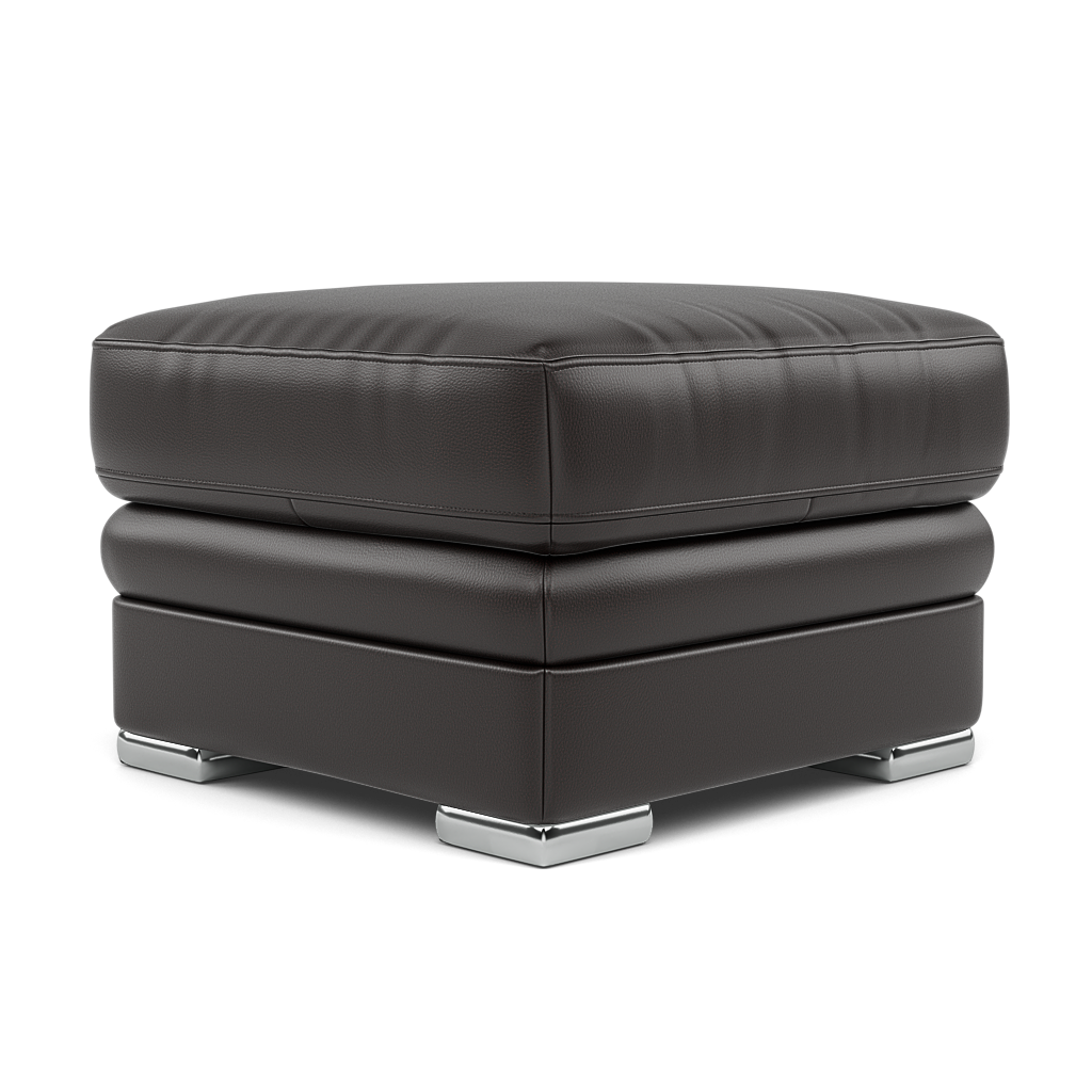 Gino Footstool - Footstool Cat 60 — Cat-60/09 Montana Black Coffee / Metal Feet, gallery image 3
