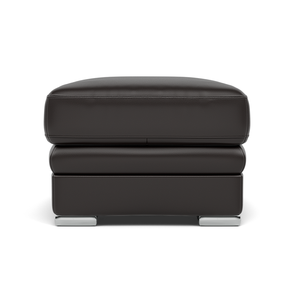 Gino Footstool - Footstool Cat 60 — Cat-60/09 Montana Black Coffee / Metal Feet, gallery image 2