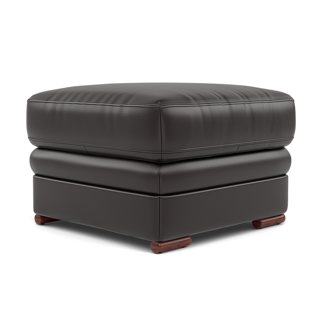 Gino Footstool - Footstool Cat 60 — Cat-60/09 Montana Black Coffee / Wooden Feet, gallery image 3