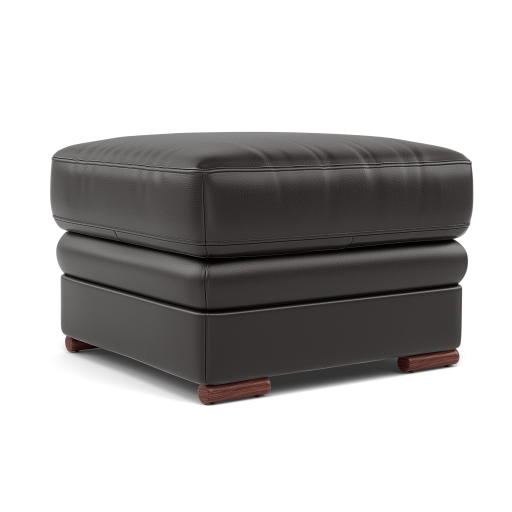 Gino Footstool - Footstool Cat 60 — Cat-60/09 Montana Black Coffee / Wooden Feet, gallery image 1