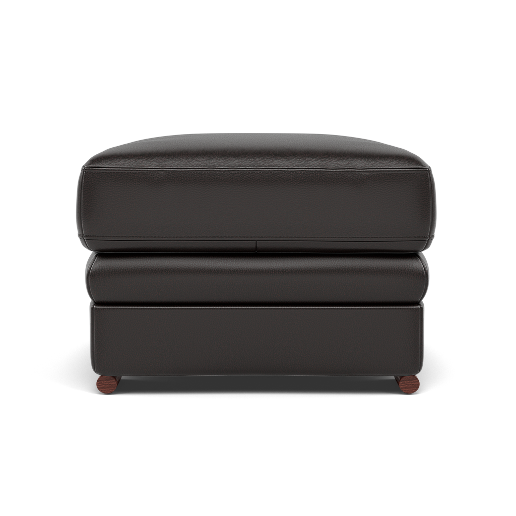 Gino Footstool - Footstool Cat 60 — Cat-60/09 Montana Black Coffee / Wooden Feet, gallery image 2