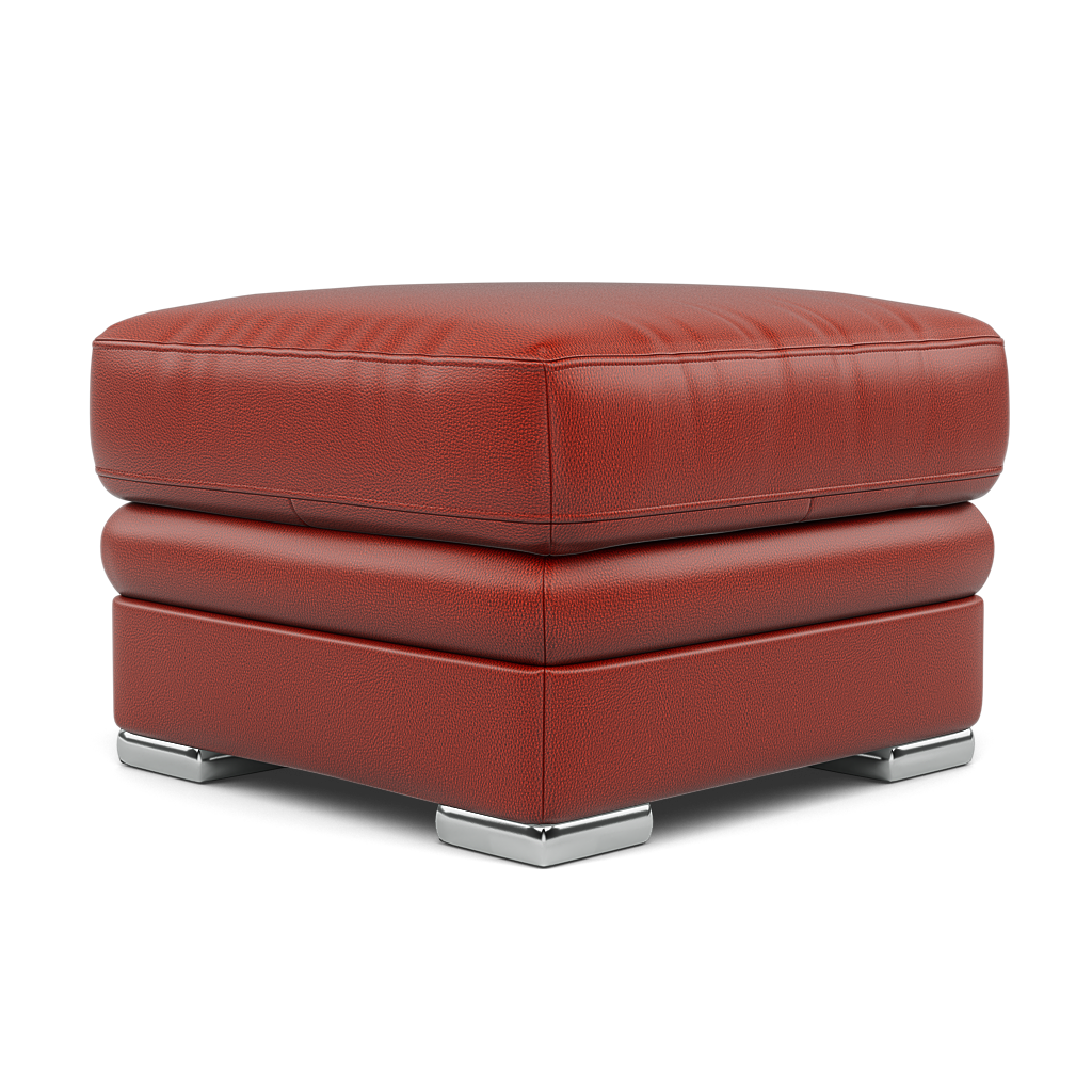Gino Footstool - Footstool Cat 60 — Cat-60/11 Montana Flame / Metal Feet, gallery image 3