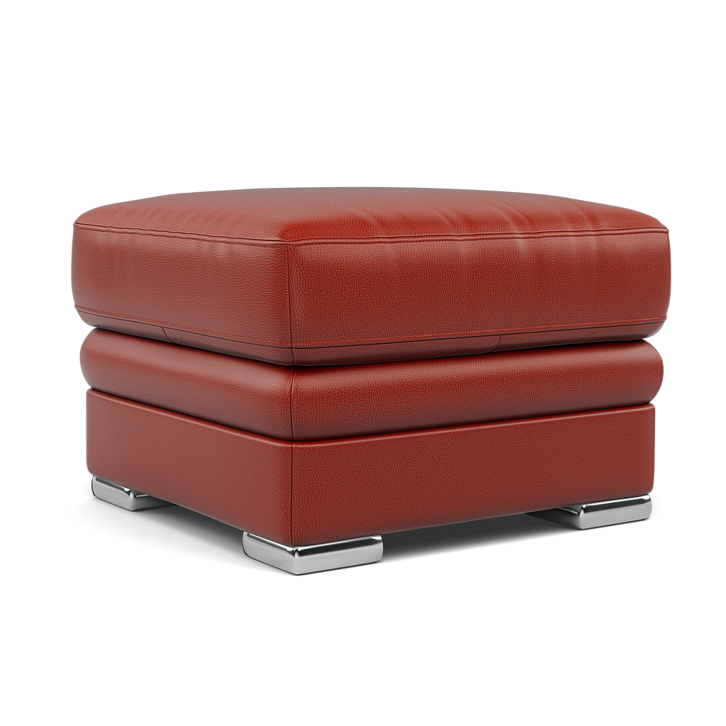 Gino Footstool - Footstool Cat 60 — Cat-60/11 Montana Flame / Metal Feet, gallery image 1