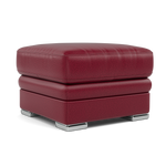 Gino Footstool - Footstool Cat 60 — Cat-60/13 Montana Cranberry / Metal Feet, gallery image 1