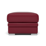 Gino Footstool - Footstool Cat 60 — Cat-60/13 Montana Cranberry / Metal Feet, gallery image 2