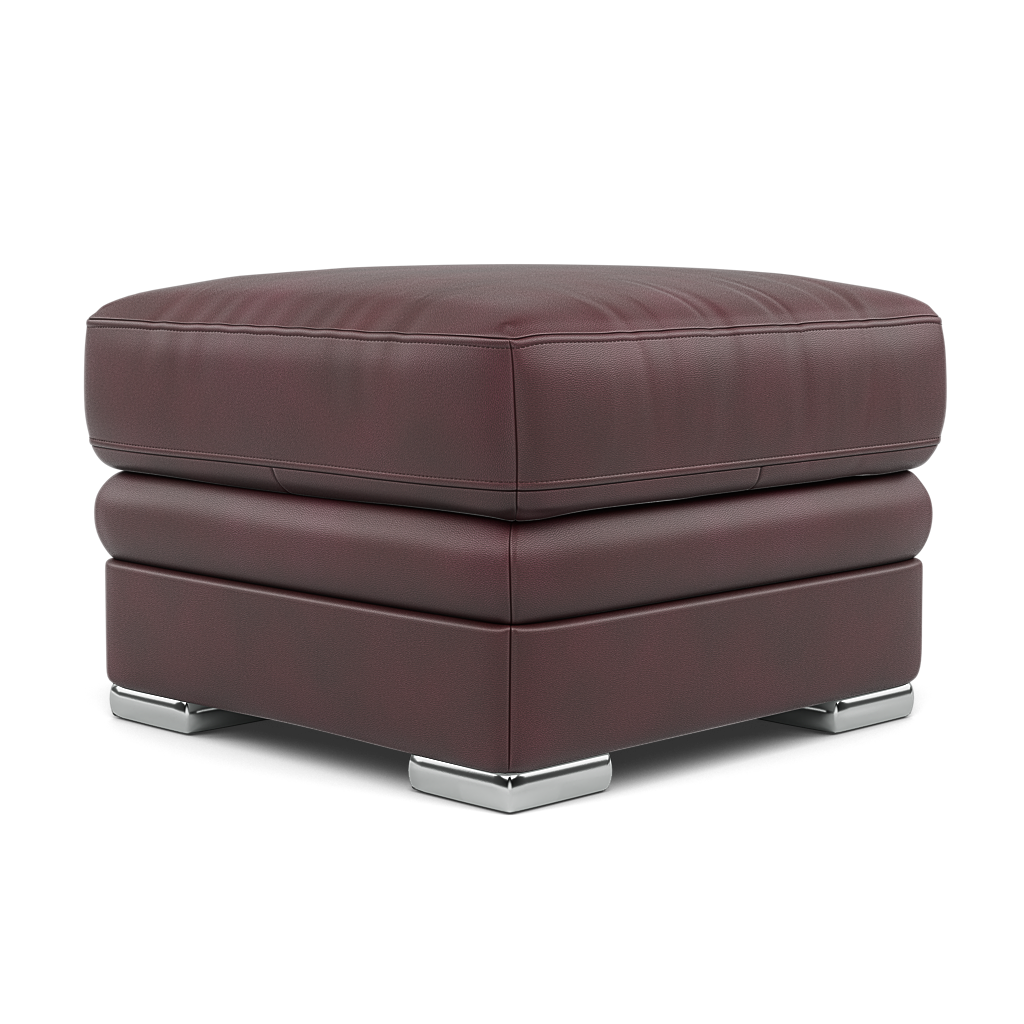 Gino Footstool - Footstool Cat 60 — Cat-60/15 Montana Ruby / Metal Feet, gallery image 3