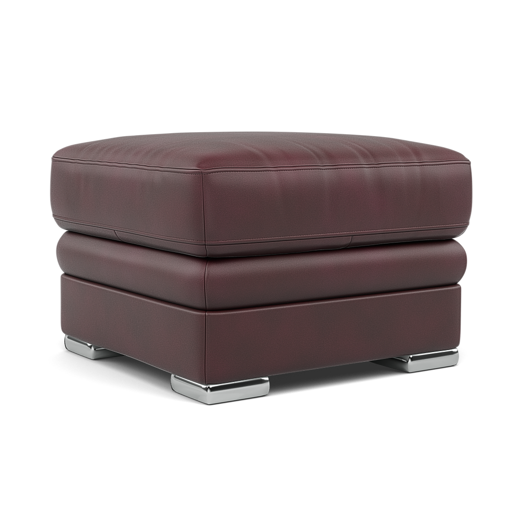 Gino Footstool - Footstool Cat 60 — Cat-60/15 Montana Ruby / Metal Feet, gallery image 1
