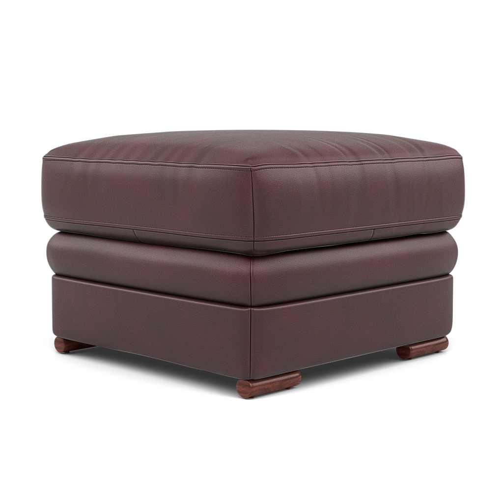 Gino Footstool - Footstool Cat 60 — Cat-60/15 Montana Ruby / Wooden Feet, gallery image 3