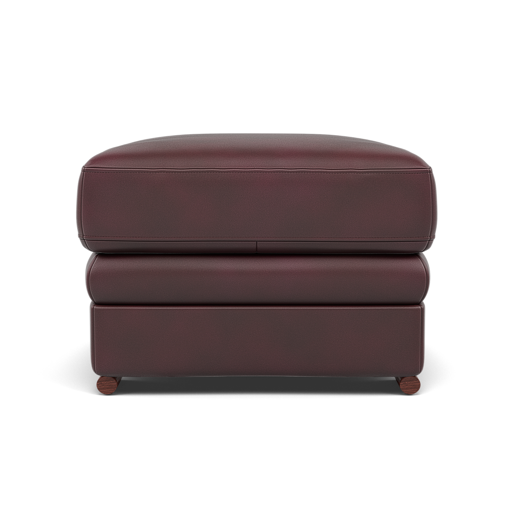 Gino Footstool - Footstool Cat 60 — Cat-60/15 Montana Ruby / Wooden Feet, gallery image 2