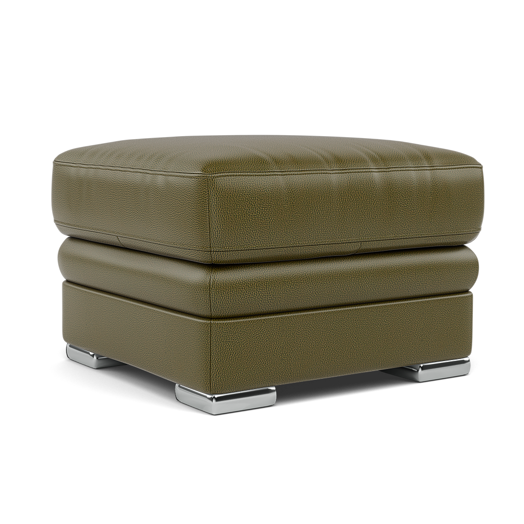 Gino Footstool - Footstool Cat 60 — Cat-60/16 Montana Oregano / Metal Feet, gallery image 1