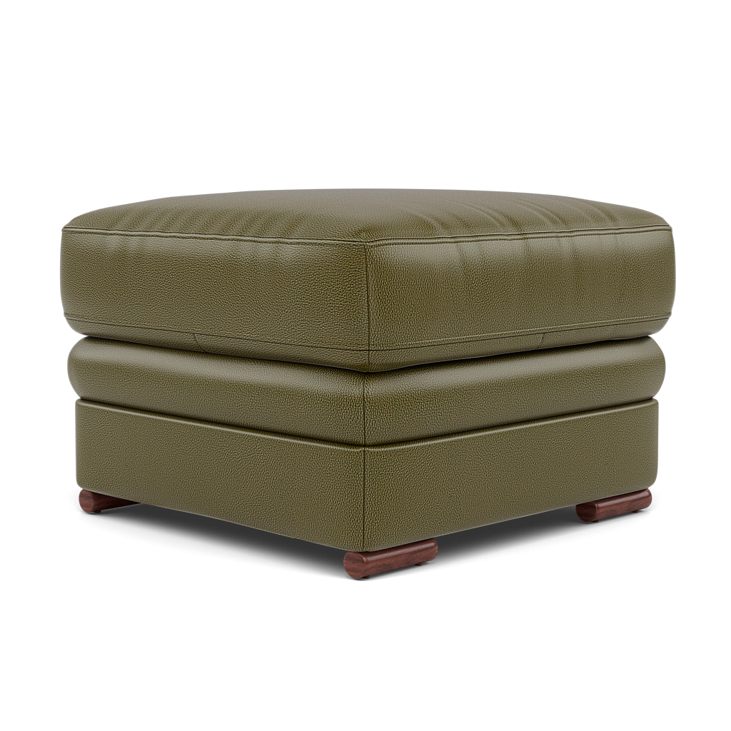 Gino Footstool - Footstool Cat 60 — Cat-60/16 Montana Oregano / Wooden Feet, gallery image 3