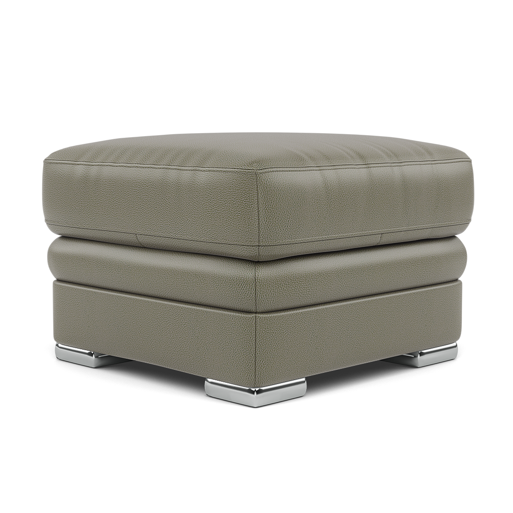 Gino Footstool - Footstool Cat 60 — Cat-60/20 Montana Pewter / Metal Feet, gallery image 3