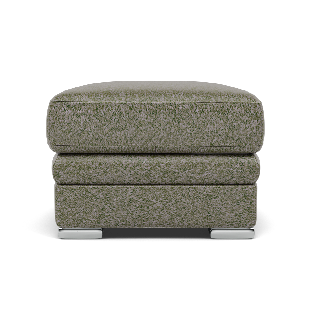 Gino Footstool - Footstool Cat 60 — Cat-60/20 Montana Pewter / Metal Feet, gallery image 2