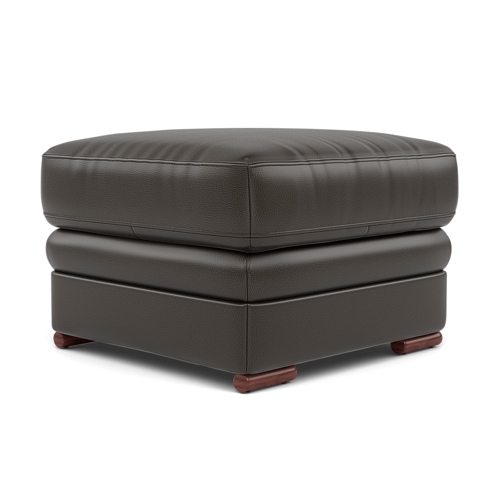 Gino Footstool - Footstool Cat 60 — Cat-60/21 Montana Storm / Wooden Feet, gallery image 3