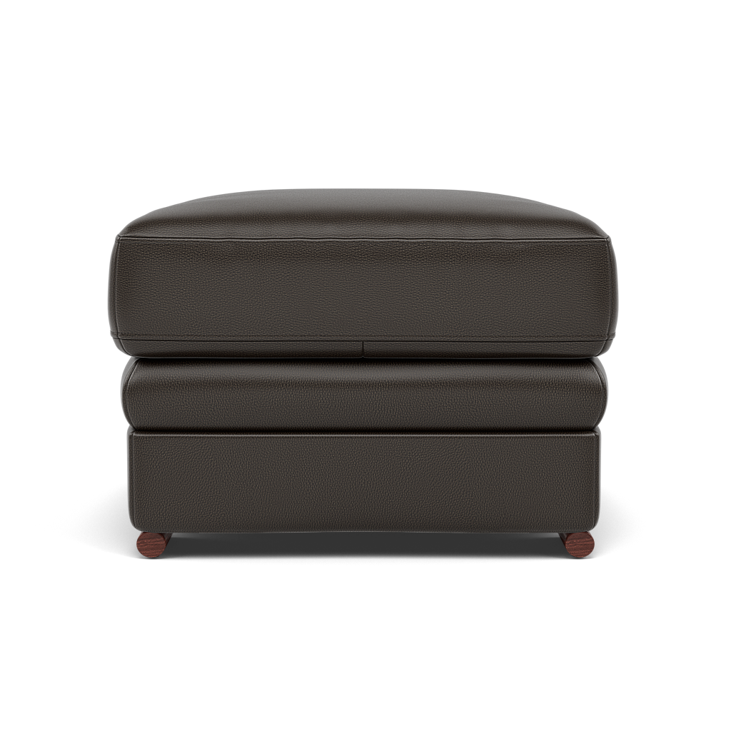 Gino Footstool - Footstool Cat 60 — Cat-60/21 Montana Storm / Wooden Feet, gallery image 2