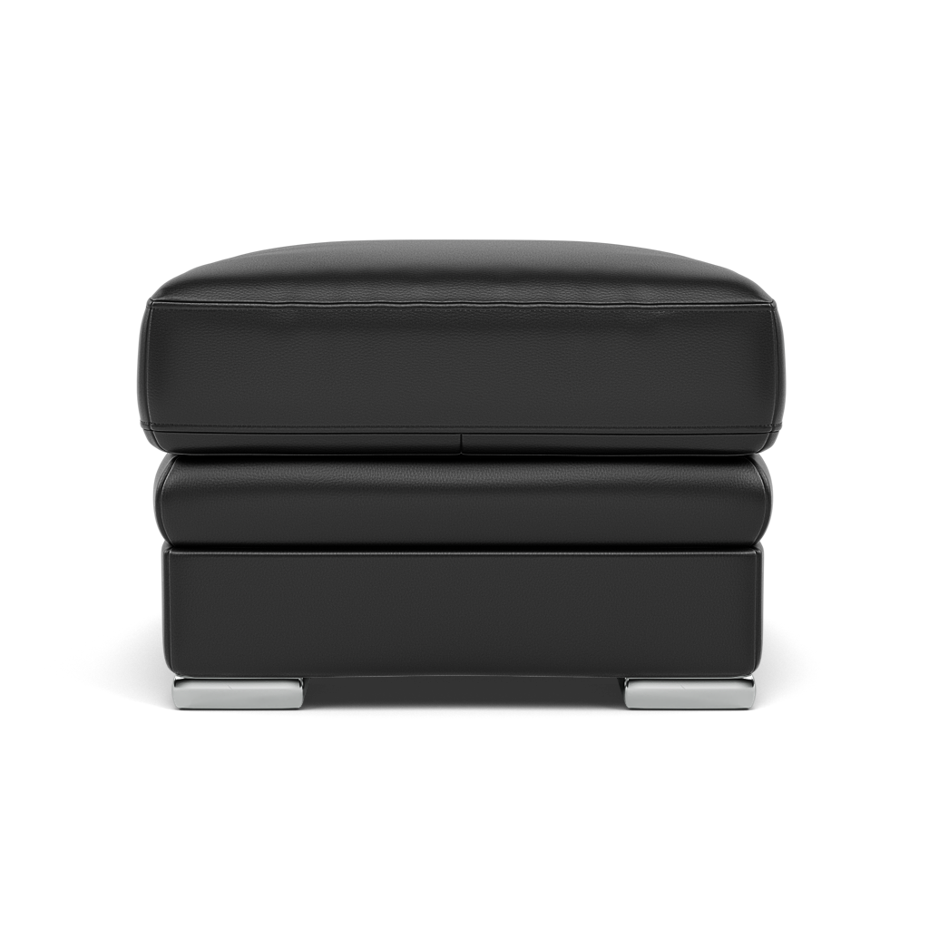 Gino Footstool - Footstool Cat 60 — Cat-60/22 Montana Jet Black / Metal Feet, gallery image 2