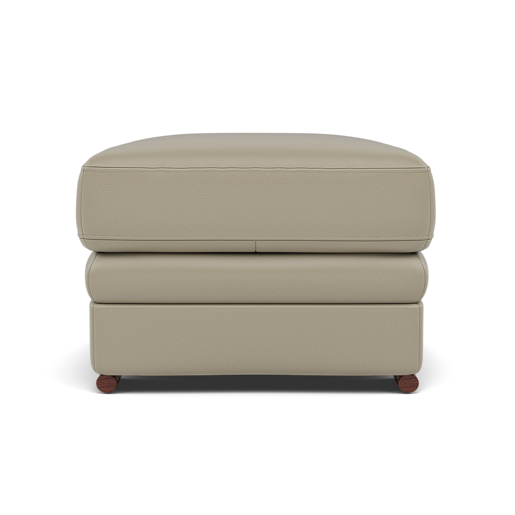 Gino Footstool - Footstool Cat 60 — Cat-60/23 Montana Lead Grey / Wooden Feet, gallery image 2