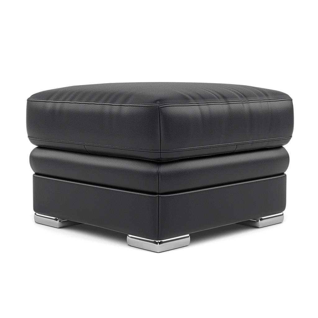 Gino Footstool - Footstool Cat 60 — Cat-60/25 Montana Charcoal / Metal Feet, gallery image 3