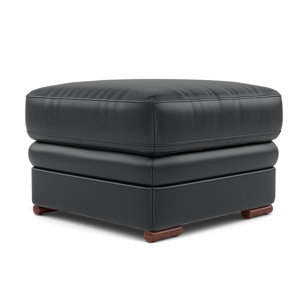 Gino Footstool - Footstool Cat 60 — Cat-60/25 Montana Charcoal / Wooden Feet, gallery image 3