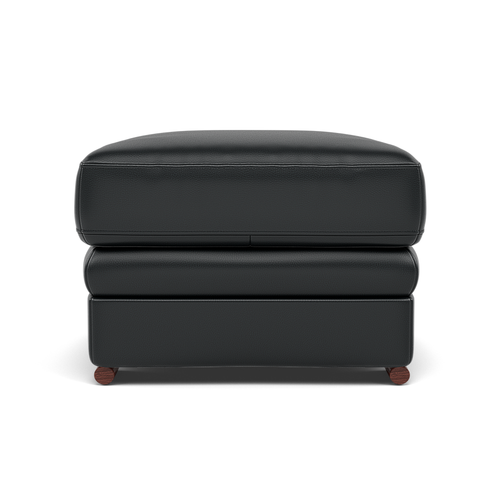 Gino Footstool - Footstool Cat 60 — Cat-60/25 Montana Charcoal / Wooden Feet, gallery image 2