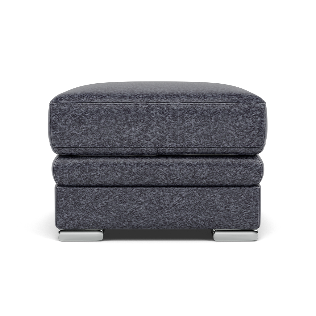 Gino Footstool - Footstool Cat 60 Sterling Home 17 Cat-60/18 Montana Lavender Grey Metal Feet