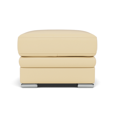 Gino Footstool - Footstool Cat 60 Sterling Home 3 Cat-60/04 Montana Vanilla Cream Metal Feet