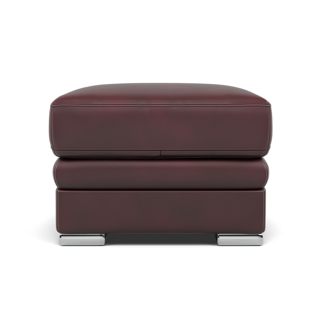 Gino Footstool - Footstool Cat 60 Sterling Home 13 Cat-60/15 Montana Ruby Metal Feet