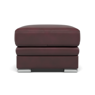 Gino Footstool - Footstool Cat 60 Sterling Home 13 Cat-60/15 Montana Ruby Metal Feet