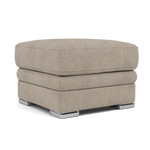 Gino Footstool - Footstool F8 — Darwin Mink 50366 / Metal Feet, gallery image 1