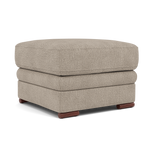 Gino Footstool - Footstool F8 — Darwin Mink 50366 / Wooden Feet, gallery image 1