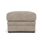 Gino Footstool - Footstool F8 — Darwin Mink 50366 / Wooden Feet, gallery image 2