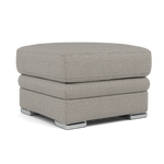 Gino Footstool - Footstool F8 — Hopsack Dove 70001 / Metal Feet, gallery image 1