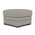 Gino Footstool - Footstool F8 — Hopsack Dove 70001 / Wooden Feet, gallery image 3