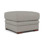 Gino Footstool - Footstool F8 — Hopsack Dove 70001 / Wooden Feet, gallery image 1