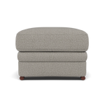 Gino Footstool - Footstool F8 — Hopsack Dove 70001 / Wooden Feet, gallery image 2