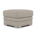 Gino Footstool - Footstool F8 — Hopsack Linen 70004 / Metal Feet, gallery image 3